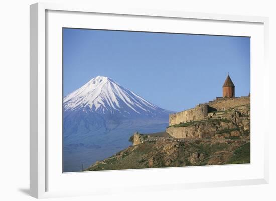 Armenia - Mount Ararat and Monastery at Khor Virap-null-Framed Giclee Print