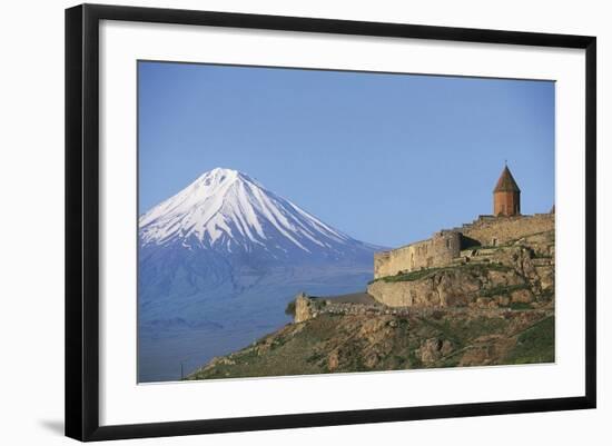 Armenia - Mount Ararat and Monastery at Khor Virap-null-Framed Giclee Print