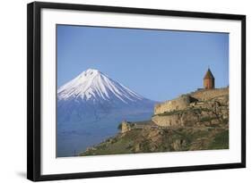 Armenia - Mount Ararat and Monastery at Khor Virap-null-Framed Giclee Print