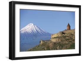 Armenia - Mount Ararat and Monastery at Khor Virap-null-Framed Giclee Print