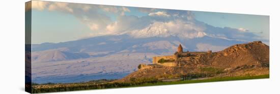 Armenia, Yerevan, Ararat Plain, Khor Virap Armenian Apostolic Church Monastery-Jane Sweeney-Stretched Canvas