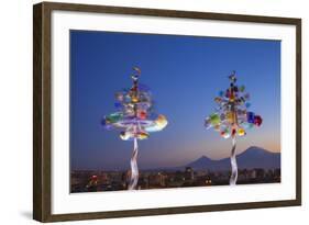 Armenia, Yerevan, View of Yerevan and Mount Ararat from Cascade-Jane Sweeney-Framed Photographic Print