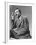 Armenian Artist Arshile Gorky Holding a Cigarette-Gjon Mili-Framed Premium Photographic Print