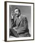 Armenian Artist Arshile Gorky Holding a Cigarette-Gjon Mili-Framed Premium Photographic Print