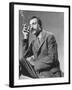 Armenian Artist Arshile Gorky Holding a Cigarette-Gjon Mili-Framed Premium Photographic Print