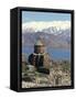 Armenian Church of Holy Cross, Akdamar Island, Lake Van, Anatolia, Turkey-Adam Woolfitt-Framed Stretched Canvas