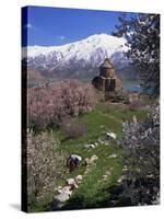 Armenian Church of the Holy Cross, on Akdamar Island, Beside Lake Van, Anatolia, Turkey-Woolfitt Adam-Stretched Canvas
