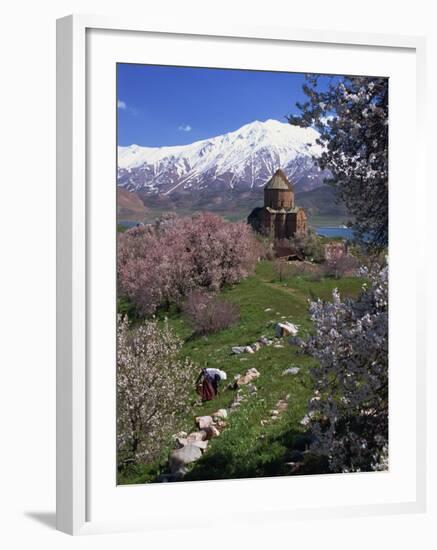 Armenian Church of the Holy Cross, on Akdamar Island, Beside Lake Van, Anatolia, Turkey-Woolfitt Adam-Framed Photographic Print