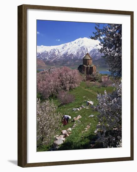 Armenian Church of the Holy Cross, on Akdamar Island, Beside Lake Van, Anatolia, Turkey-Woolfitt Adam-Framed Photographic Print