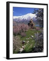 Armenian Church of the Holy Cross, on Akdamar Island, Beside Lake Van, Anatolia, Turkey-Woolfitt Adam-Framed Photographic Print