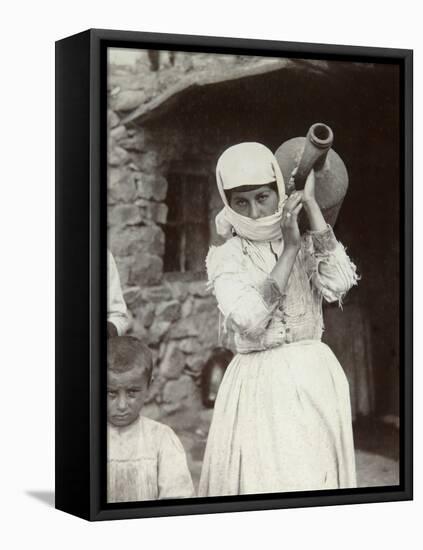 Armenian Country Girl, Yerevan, Armenia, 1880S-Dmitri Ivanovich Yermakov-Framed Stretched Canvas