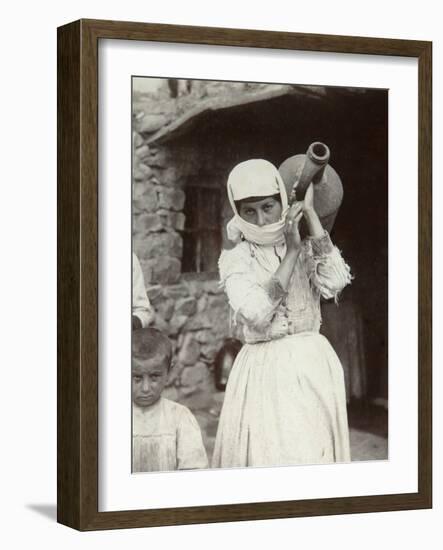 Armenian Country Girl, Yerevan, Armenia, 1880S-Dmitri Ivanovich Yermakov-Framed Photographic Print