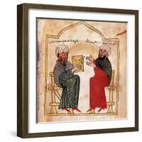 Armenian Gospels: Portrait of the Patron of the Manuscript and His Son-null-Framed Giclee Print