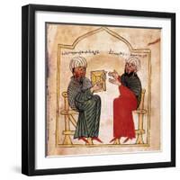 Armenian Gospels: Portrait of the Patron of the Manuscript and His Son-null-Framed Giclee Print