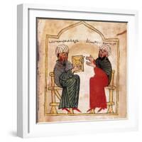 Armenian Gospels: Portrait of the Patron of the Manuscript and His Son-null-Framed Giclee Print