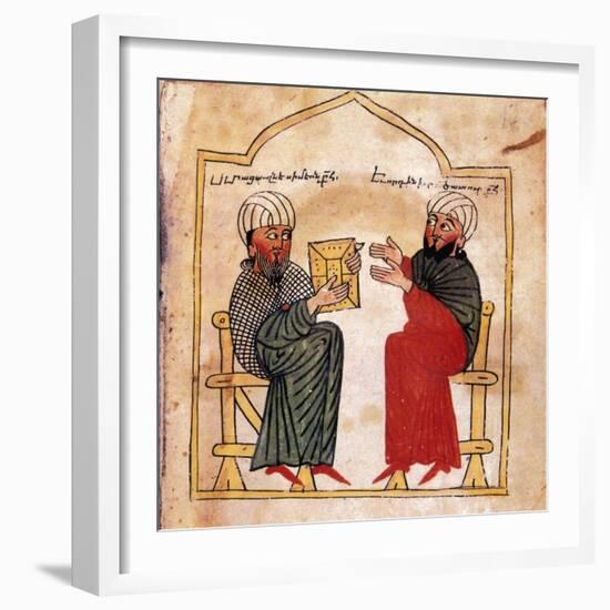 Armenian Gospels: Portrait of the Patron of the Manuscript and His Son-null-Framed Giclee Print