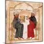 Armenian Gospels: Portrait of the Patron of the Manuscript and His Son-null-Mounted Giclee Print