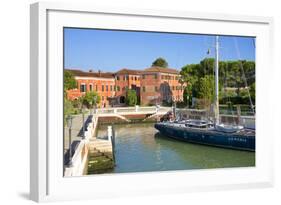 Armenian Monastery, San Lazzaro Degli Armeni, and Armenian Sail Boat, Venice, Veneto, Italy-Guy Thouvenin-Framed Photographic Print