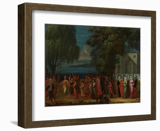 Armenian Wedding, 1720-37-Jean Baptiste Vanmour-Framed Giclee Print