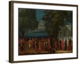 Armenian Wedding, 1720-37-Jean Baptiste Vanmour-Framed Giclee Print