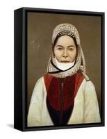 Armenian Woman from Isfahan, Painting, 20th Century-null-Framed Stretched Canvas