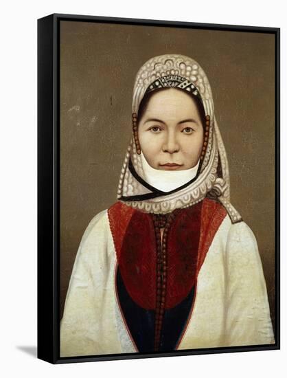 Armenian Woman from Isfahan, Painting, 20th Century-null-Framed Stretched Canvas
