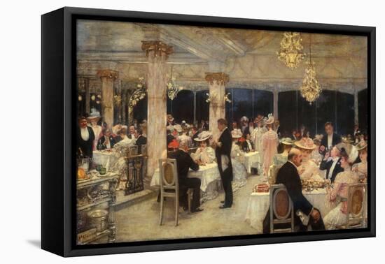 Armenonville, le soir du Grand Prix de Longchamp-Henri Gervex-Framed Stretched Canvas