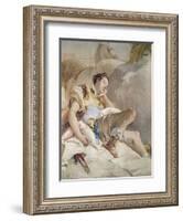 Armida Adbucting the Sleeping Rinaldo, Detail of Rinaldo-Giovanni Battista Tiepolo-Framed Giclee Print