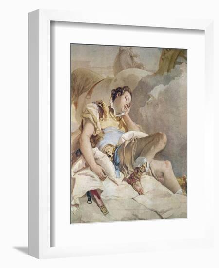 Armida Adbucting the Sleeping Rinaldo, Detail of Rinaldo-Giovanni Battista Tiepolo-Framed Giclee Print