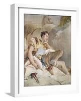 Armida Adbucting the Sleeping Rinaldo, Detail of Rinaldo-Giovanni Battista Tiepolo-Framed Giclee Print