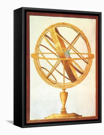 Armillary sphere, 1612-1615. Royal Library, Turin, Italy-null-Framed Stretched Canvas