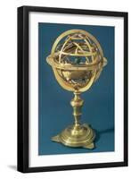 Armillary Sphere Made on the Ptolemaic System by Adam Heroldt, Rome, 1648-null-Framed Giclee Print