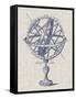 Armillary Sphere on Linen I-Vision Studio-Framed Stretched Canvas