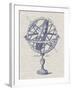 Armillary Sphere on Linen I-Vision Studio-Framed Art Print