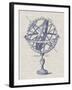 Armillary Sphere on Linen I-Vision Studio-Framed Art Print