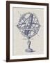 Armillary Sphere on Linen I-Vision Studio-Framed Art Print