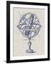 Armillary Sphere on Linen I-Vision Studio-Framed Art Print