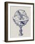 Armillary Sphere on Linen II-Vision Studio-Framed Art Print