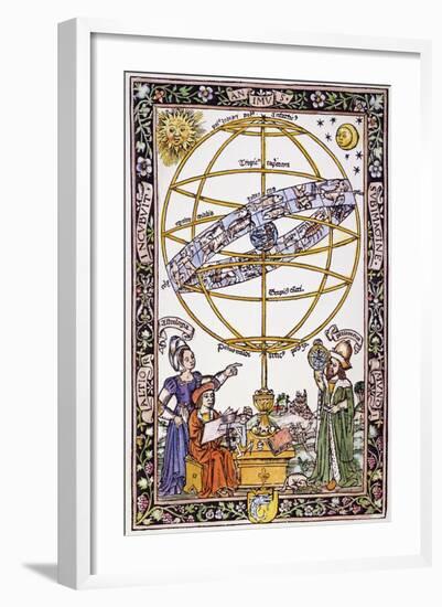 Armillary Sphere-Johannes de Sacrobosco-Framed Giclee Print