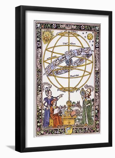 Armillary Sphere-Johannes de Sacrobosco-Framed Giclee Print