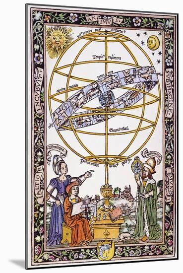 Armillary Sphere-Johannes de Sacrobosco-Mounted Giclee Print