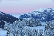 Blue Hour in the Churer Rhine Valley-Armin Mathis-Photographic Print