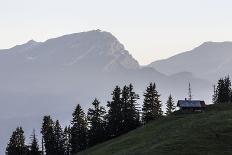 Evening Mood in the Crestasee at Flims-Armin Mathis-Photographic Print