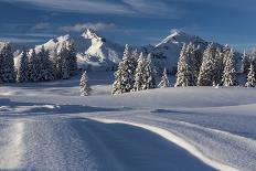 Evening Mood in the Crestasee at Flims-Armin Mathis-Photographic Print