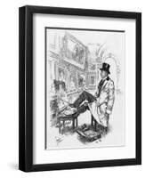 Armless Painter Charles Felu-null-Framed Art Print