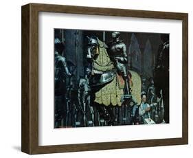 "Armor", November 3,1962-Norman Rockwell-Framed Giclee Print