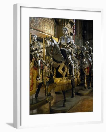 Armor of Man-At-Arms in Steel-null-Framed Giclee Print