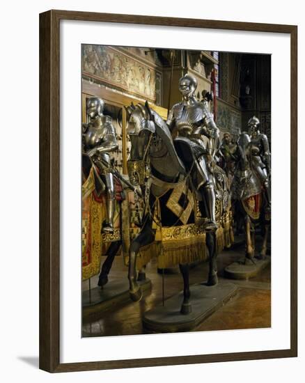 Armor of Man-At-Arms in Steel-null-Framed Giclee Print