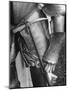 Armor Piercing Hammer Hanging from Belt of a Spanish Suit of Armor-Fritz Goro-Mounted Photographic Print