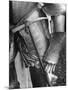 Armor Piercing Hammer Hanging from Belt of a Spanish Suit of Armor-Fritz Goro-Mounted Photographic Print